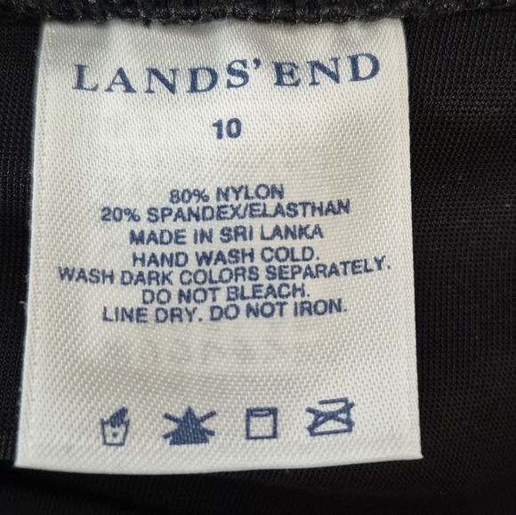 Lands' End Women's Smoothing Control 3" Swim Short with Hidden Panty - Size 10 - Picture 8 of 10
